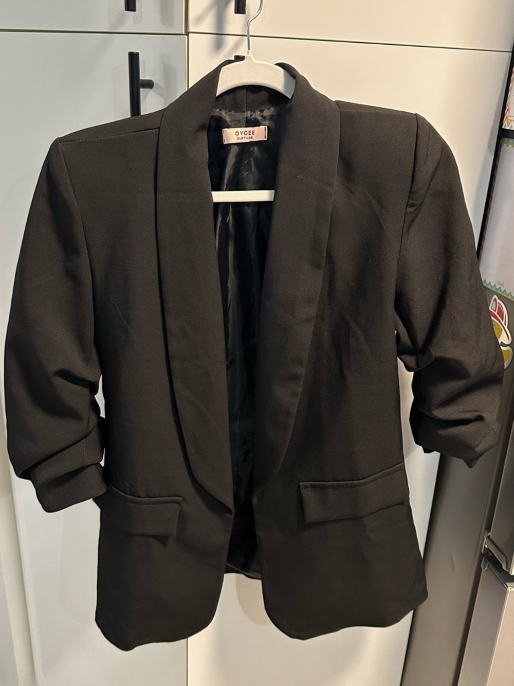 OYCEE Clothing Black Lined Blazer Jacket